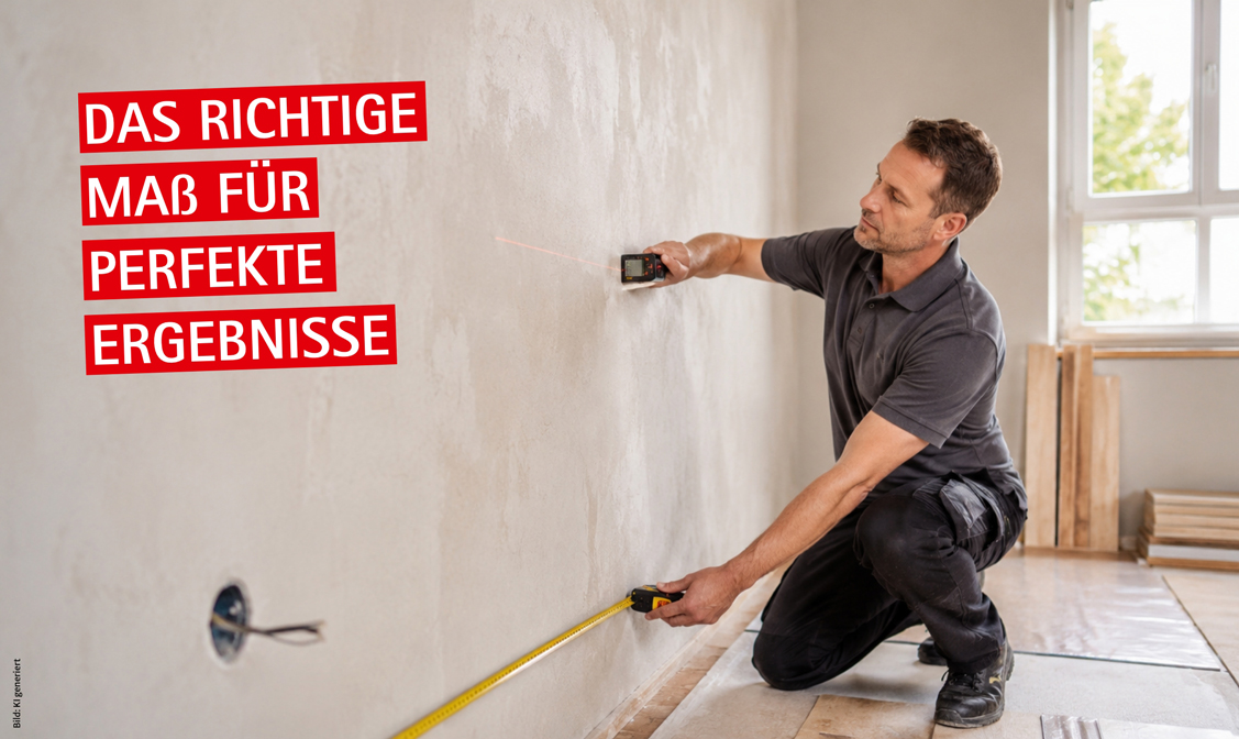Das richtige Maß für perfekte Ergebnisse. Aufmass-Service bei Holzland Stoellger.